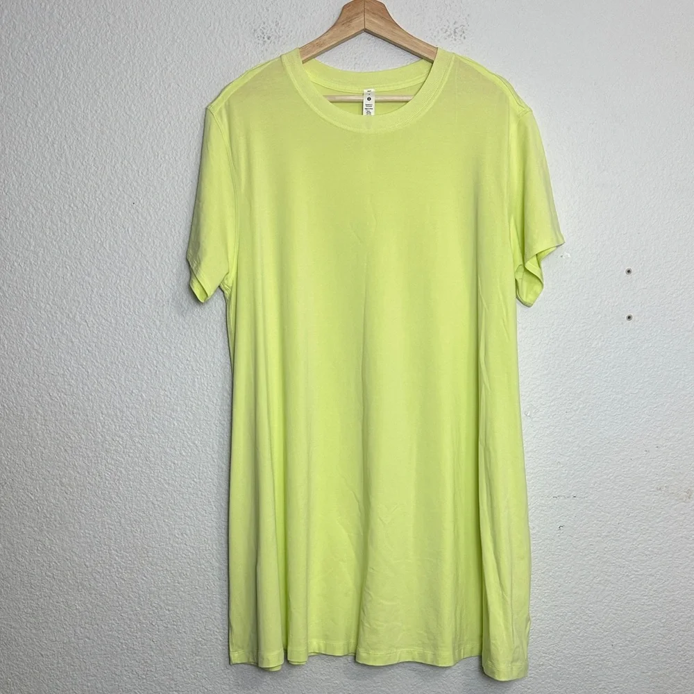 Lululemon All Yours‎ Tee Dress Womens Size 6 Flowy Comfy Athleisure Soft Mini